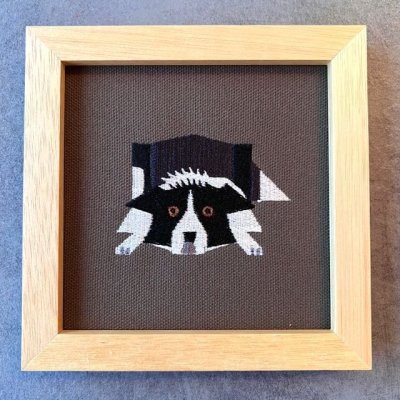 画像2: 犬猫刺繍アート（各犬種・黒猫）【R-11】