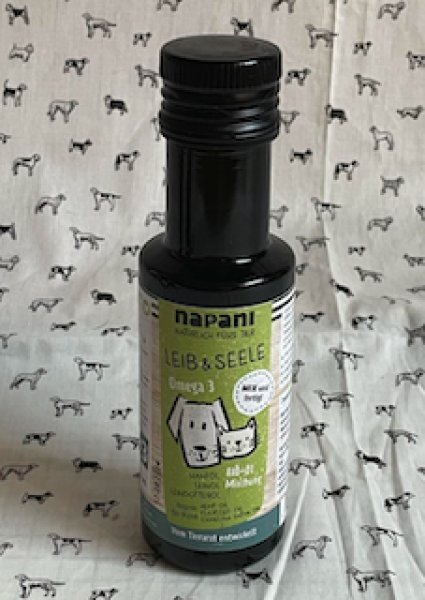 画像1: オーガニックブレンドオイル ライブ&ゼーレ　犬猫（緑ラベル）100ml【ナパーニ】 (1)