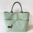画像5: 犬猫刺繍ダブルポッケトートA（ショルダーなし）＜各犬種＞【R-11】 (5)