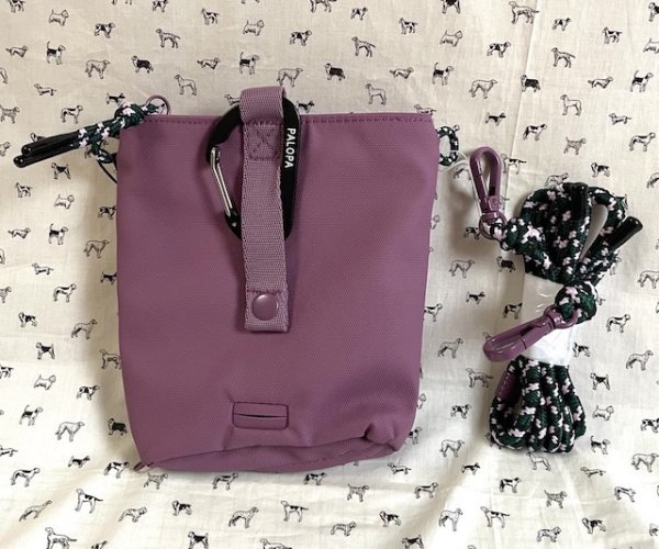 画像2: Karl （ Dog Snack Bag　お散歩スナックバッグ）berry色　【PALOPA】 (2)