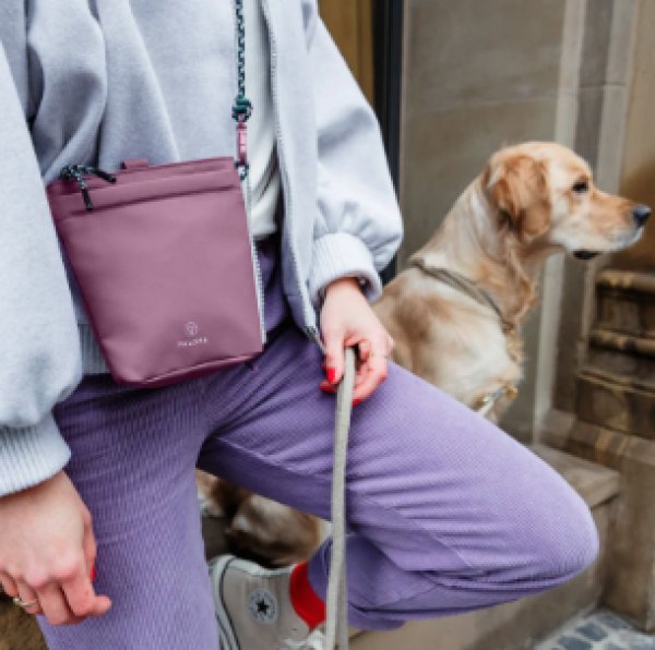 画像4: Karl （ Dog Snack Bag　お散歩スナックバッグ）berry色　【PALOPA】 (4)