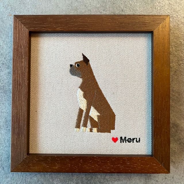 犬猫刺繍アート（各犬種・黒猫）【R-11】