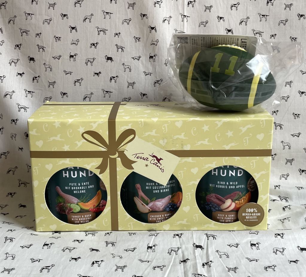 ★新発売記念BOX★ネイチャーハウンド3缶セットアメフトボール付き　犬用【Terra Canis】