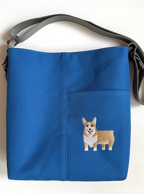 犬猫刺繍サコッシュプラス（各犬種）【R-11】